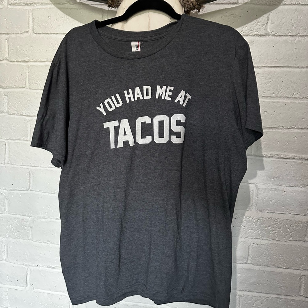 Shirt, Tacos, funny, Large, lightly used